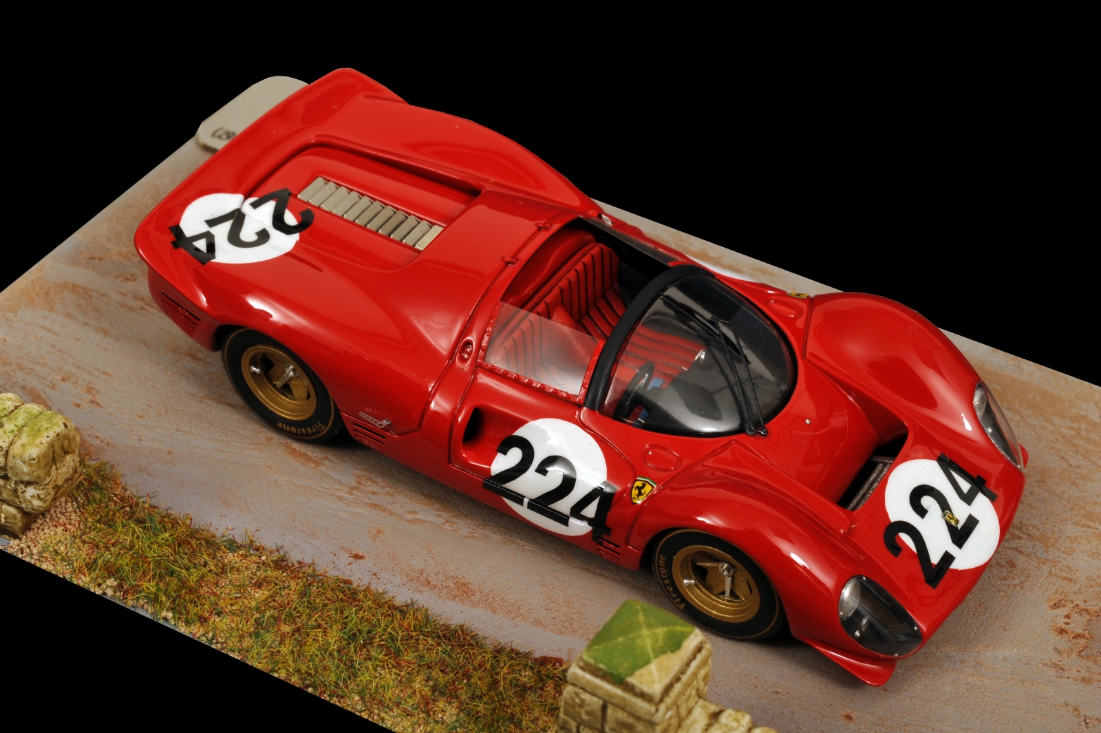 ☆激レア絶版☆BBR*1/43*Ferrari 330P4 Spyder #224 1967 Targa Florio 