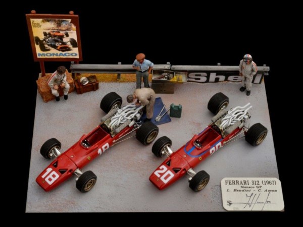 Ferrari 312 (1967) 1/43 Monaco GP - Bandini & Amon Ferrari 312 (1967) 1/43 Monaco GP - Bandini & Amon