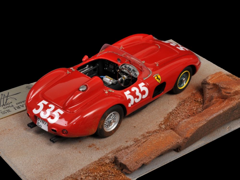 Jean-François ALBERCA: Ferrari 315 , 1st Mille Miglia 1957 , japanese