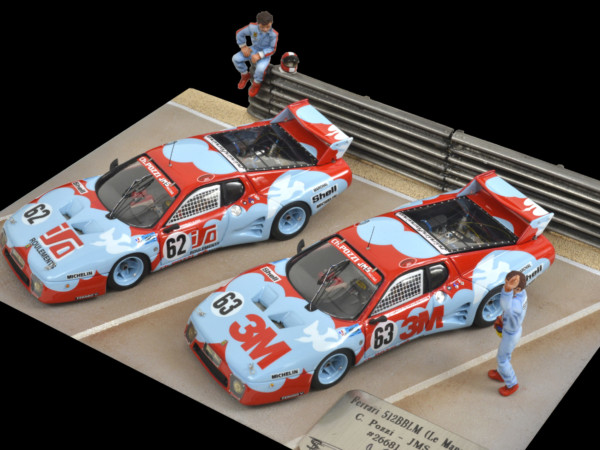 Ferrari 512BBLM Le Mans 1979 Ferrari 512BBLM #61 (1979) 1/43 #62 #63 JMS Racing
